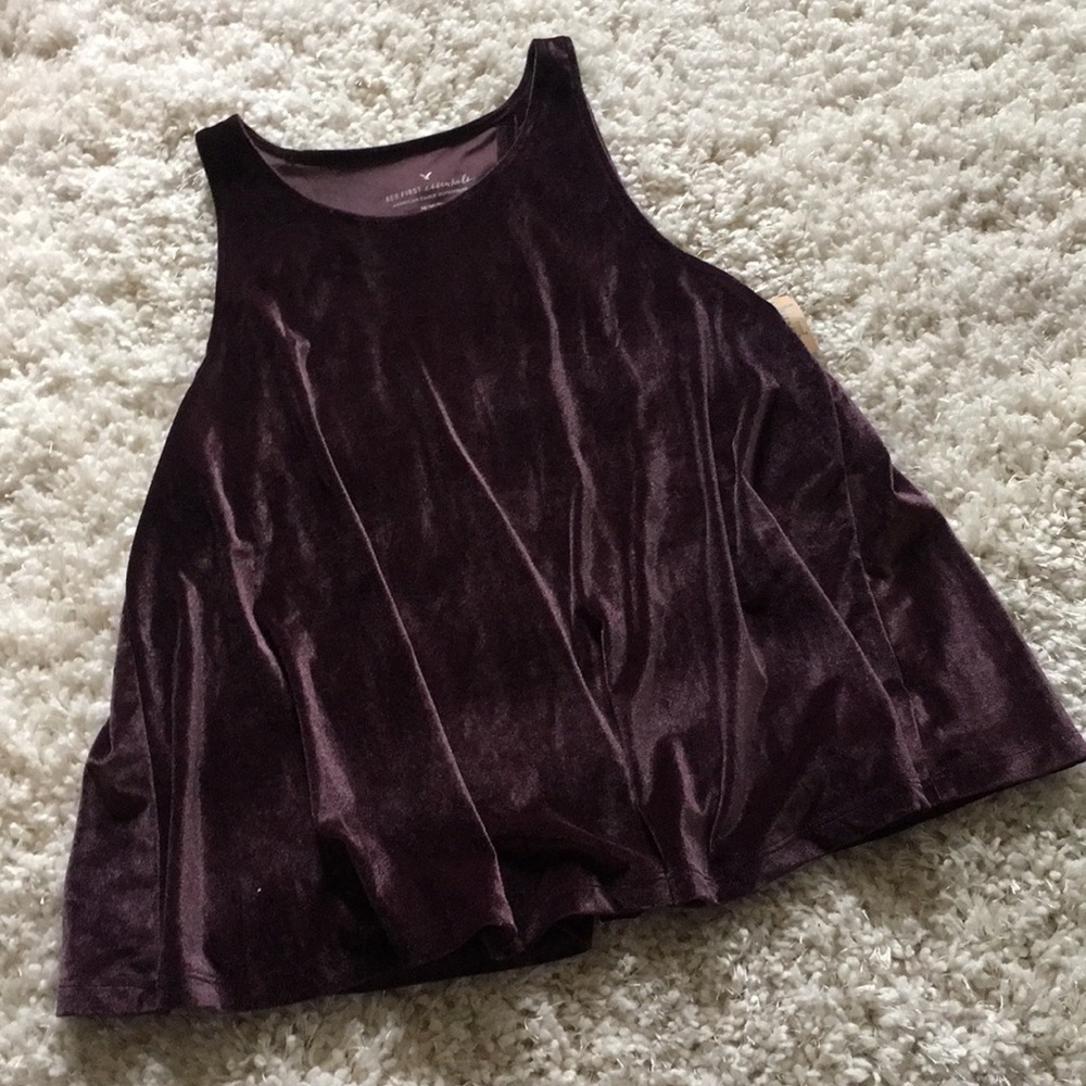 NWT Swing-Back Velvet Tank Top